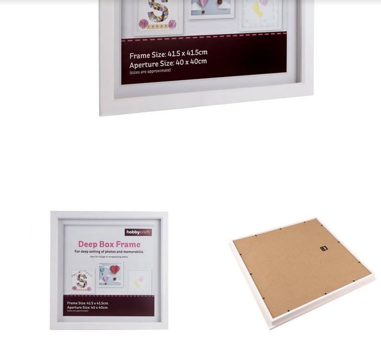 Deep box frame by hobbycraft (New sealed) 40x40cm