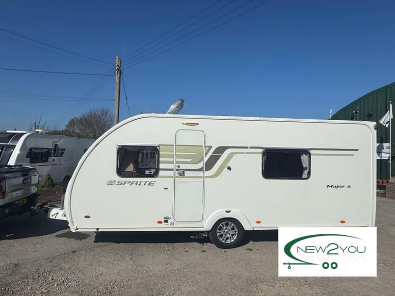 2014 Sprite Major 4- 4 berth Caravan - STOCK E064 - 1 YEAR WARRANTY