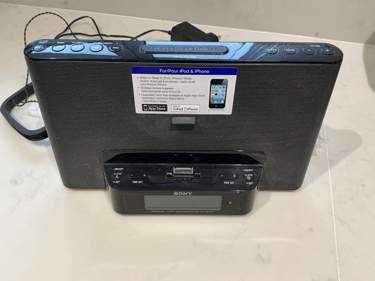 image for Sony Dream Machine Clock Radio and Docking Station