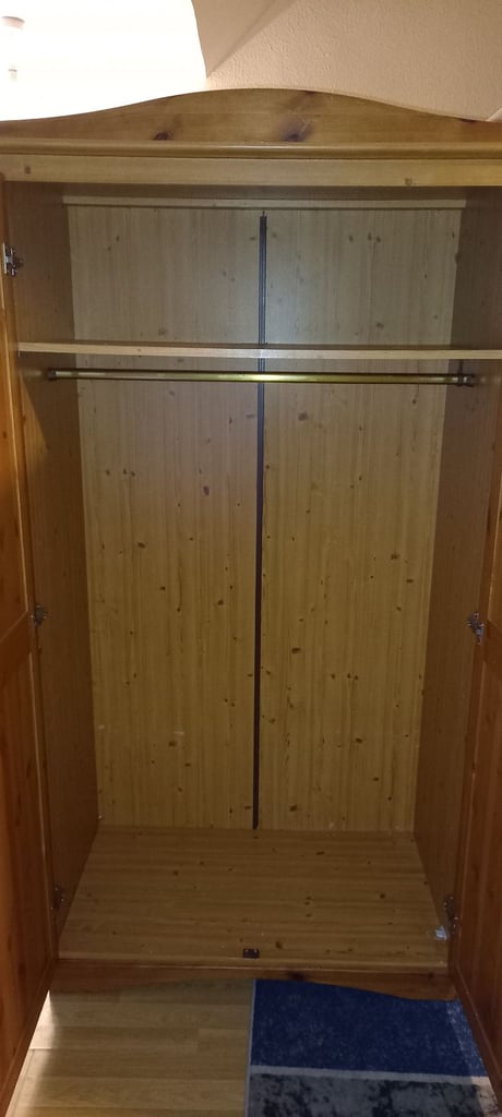 Large Pine Double Wardrobe (FREE Delivery Locally)