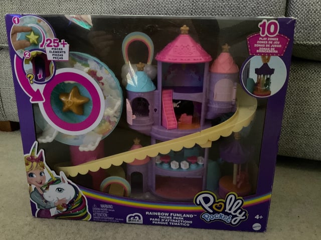 Polly Pocket Rainbow Funland Theme Park Playset in Worthing