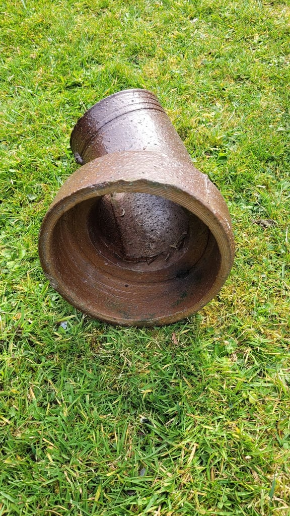 Glazed clay bend drainage pipe