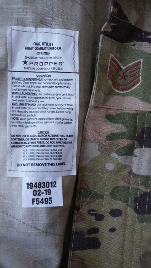 Propper US Army GI Multicam ACU OCP Camo Combat Uniform/Coat/Shirt Medium Regular M-R Airsoft