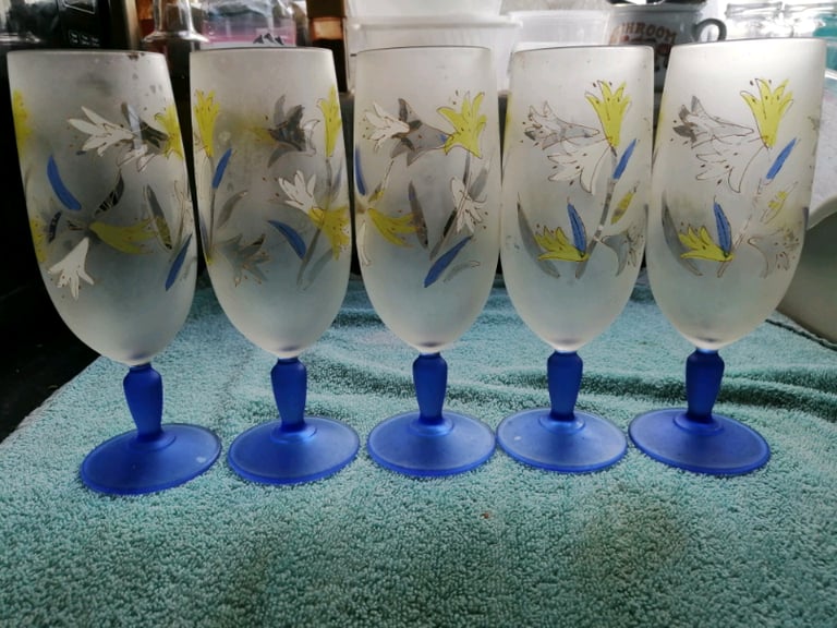 image for Tall frosted glasses