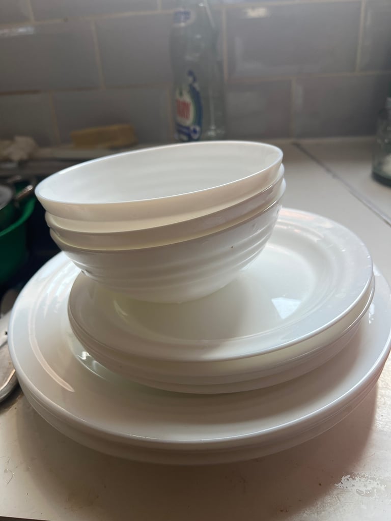 White ikea Dinner set