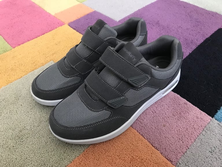 image for kwukoty mens adjustable fit diabetic orthopaedic shoes size 6.5 / (40)