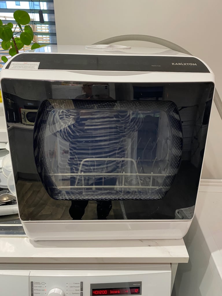 image for Karlxtom Table Top Dishwasher 6 Programs Mini Dishwasher with Touch Control