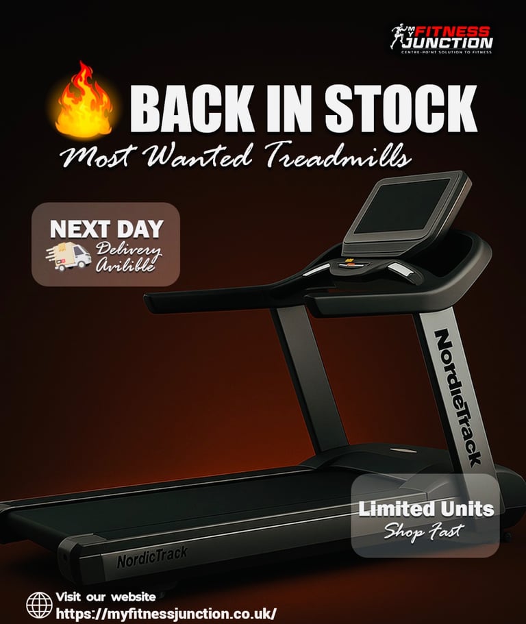Huge sale on Treadmills Both New or Used on stock in one warehouse £25 discount.