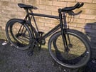 Black single speed track bike 