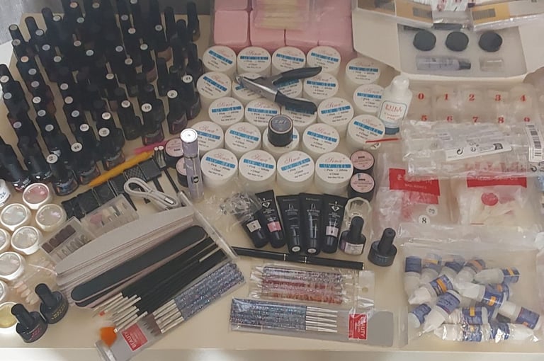 huge nail Gel Kit bundle All Brand New Never Used 4747peices perfect Business 