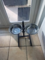 raised up dog bowls size L adjustable heights 