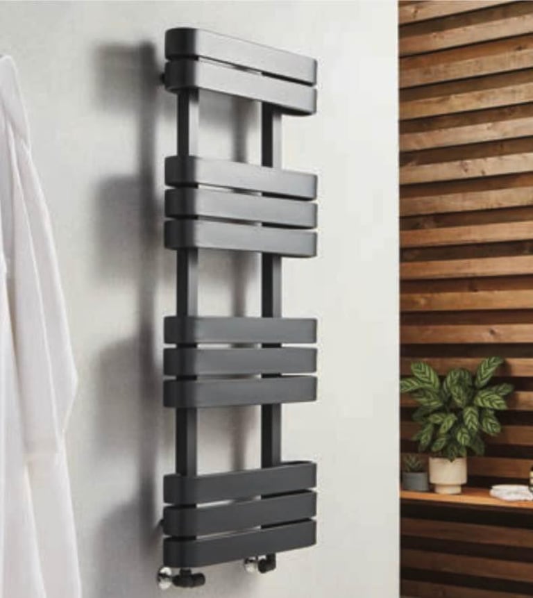 image for New Tampa Anthracite Towel Radiator 850 x 500mm RRP £329 Our Price £135