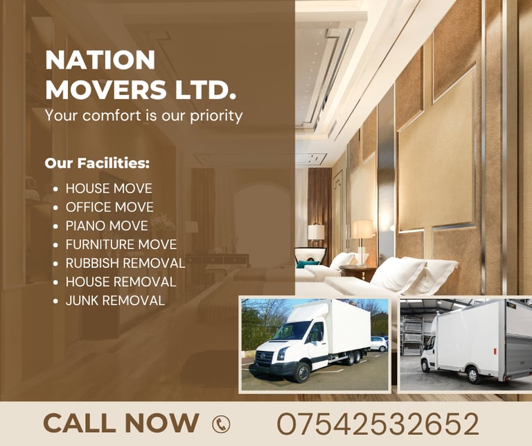image for 24/7 HOUSE OFFICE PIANO FURNITURE MOVE CLEARANCE RUBBISH DISPOSAL MAN AND VAN HIRE UK