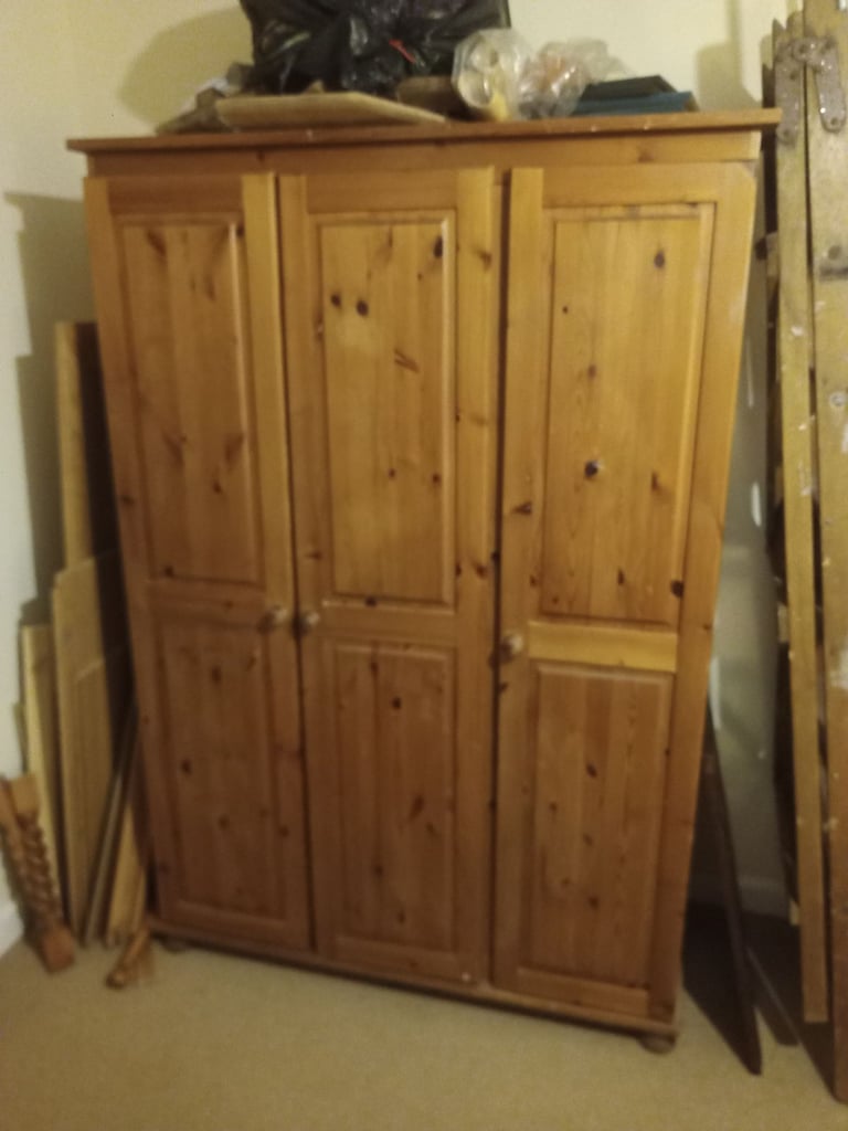 image for Solid pine wardrobe 