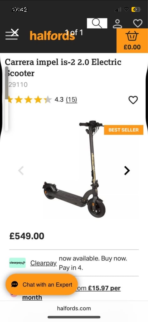Carrera electric scooter