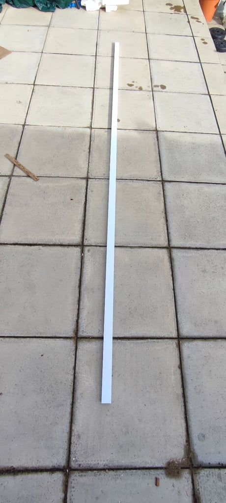 image for Cable tranking white plastic 2 x 4 x 267CM for £3