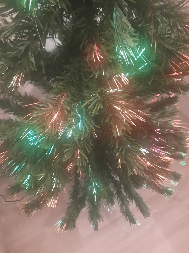Multicolour Fibre Optic Green Christmas Tree 180cm/6ft in Original Box