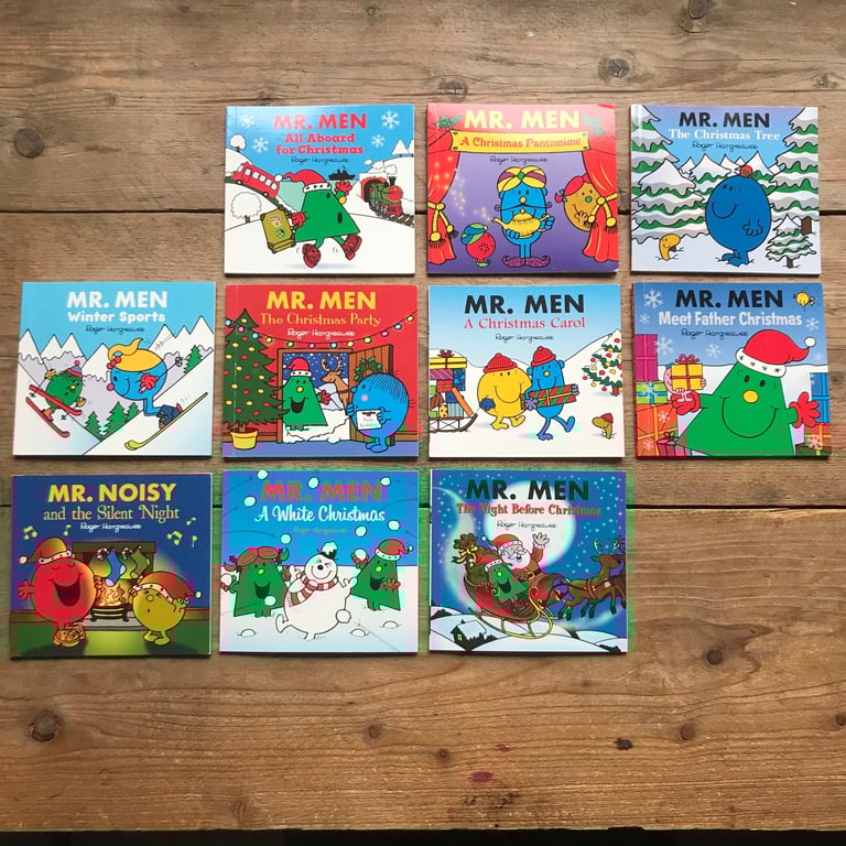 Mr Men Christmas Collection x 10 Book Set - Paperback, New & Unused 