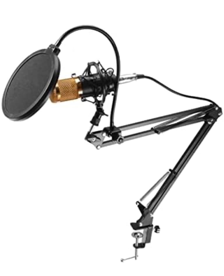 Condenser Microphone Kit,BM-800 Mic Set USB Streaming Podcast PC Studio