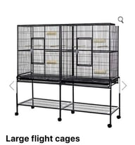 Large flight bird cage with stand Good condition 