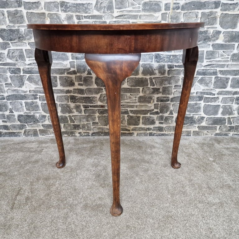 image for Vintage Half Moon Console Table in Good Condition