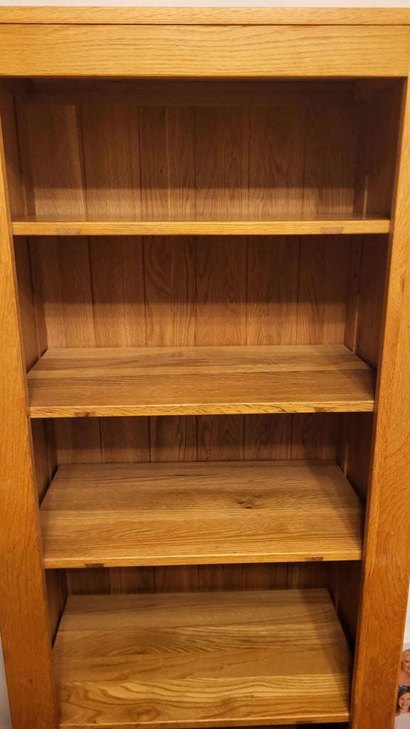 Solid oak book case