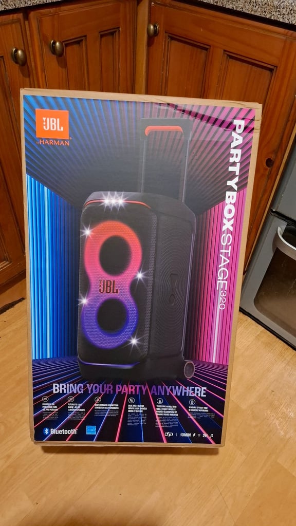 image for JBL Partybox Stage 320 Bluetooth wireless speaker karaoke system 