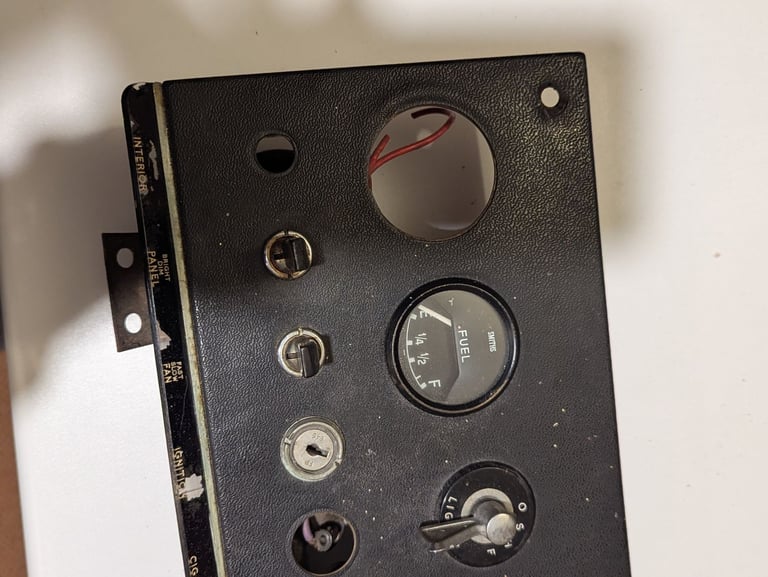 Dash dials control panel MK2 Jaguar 