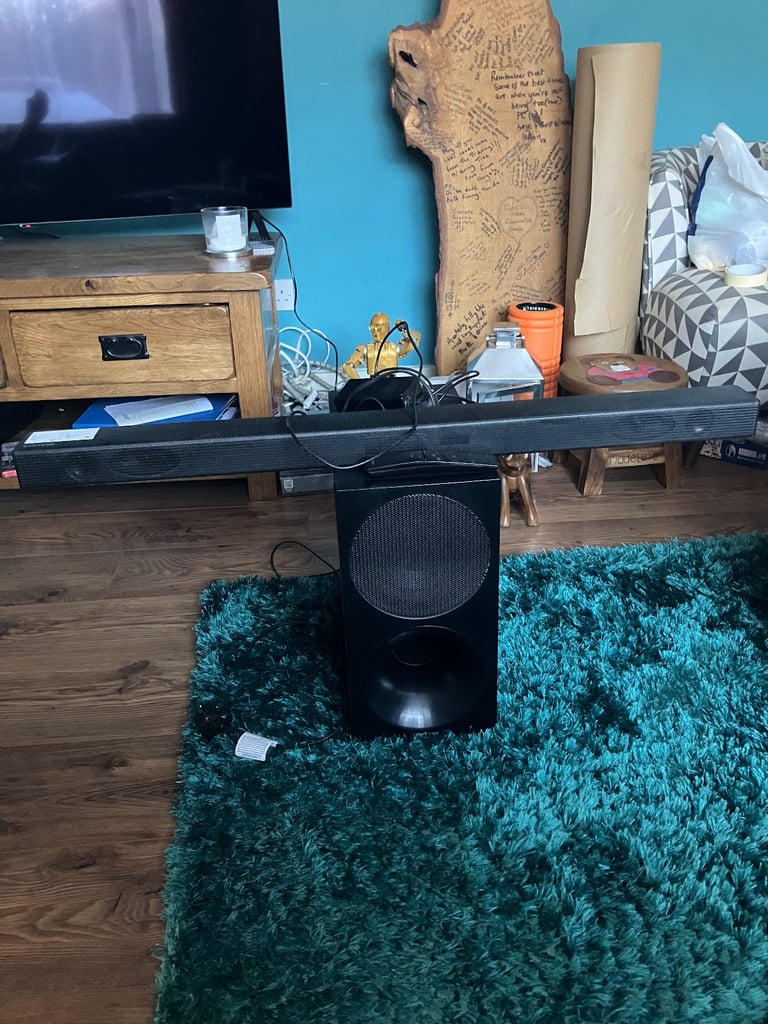 image for Samsung sound bar & sub woofer