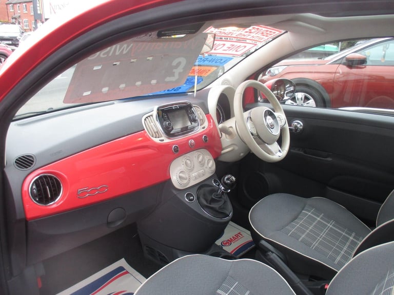 2016 Fiat 500 0.9 TwinAir Lounge Euro 6 (s/s) 3dr HATCHBACK Petrol Manual