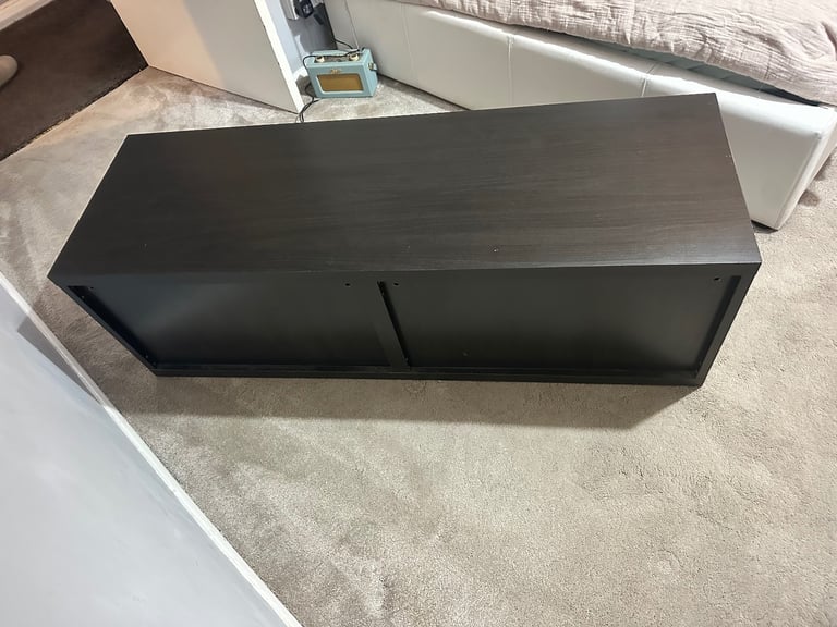 IKEA BESTÅ TV bench in black-brown