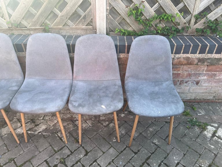 image for 4 grey dining chair 