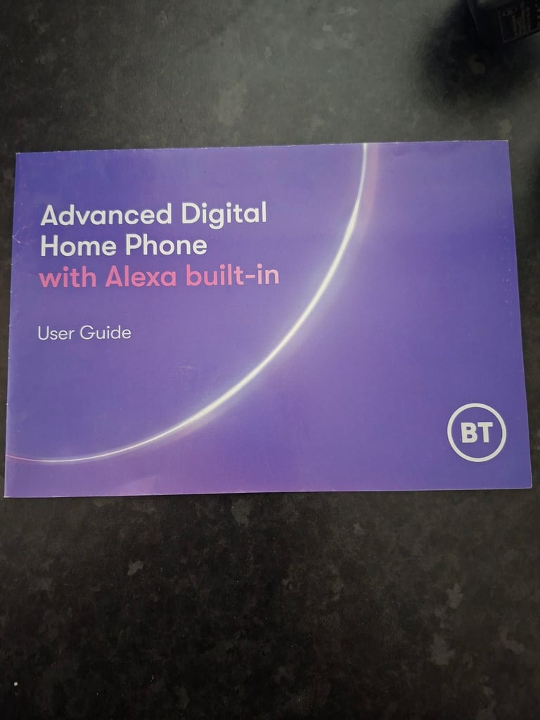 BT/EE Advanced Digital Home Phone with Alexa Built-In Black Handset Wireless