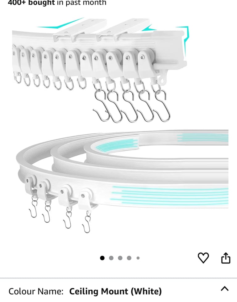 image for Ceiling mounted curtain rail 