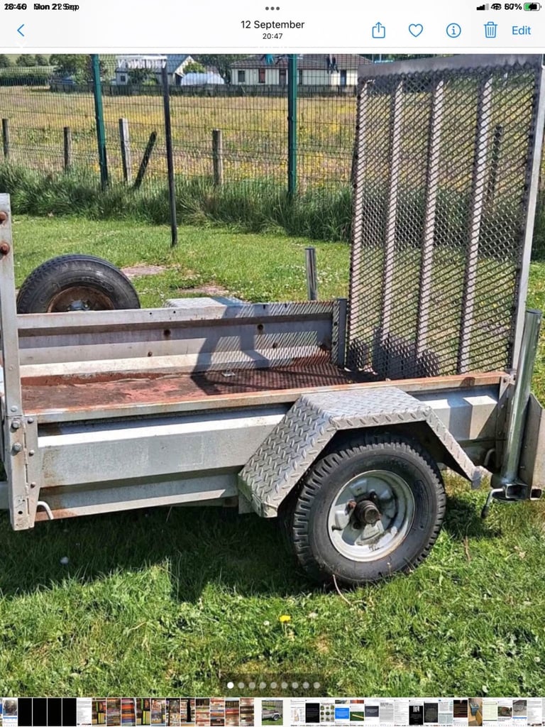 TRAILER FULLY GALVANISED HIGH SIDES 700 KILO RATED.