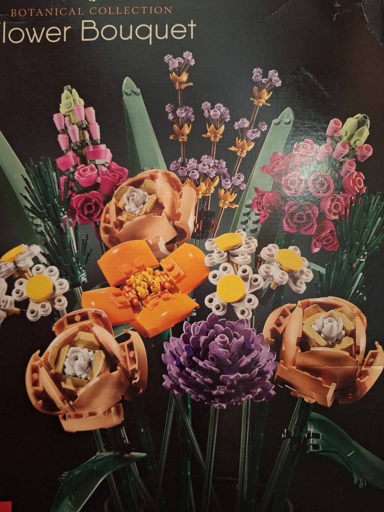 Lego Flower Bouquet Kit 10280 Botanical Collection 756 pieces Gift VGC