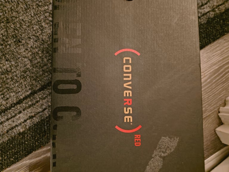 Limited Edition Red Waterproof Converse Trainers