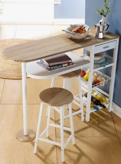 Breakfast bar and stools 
