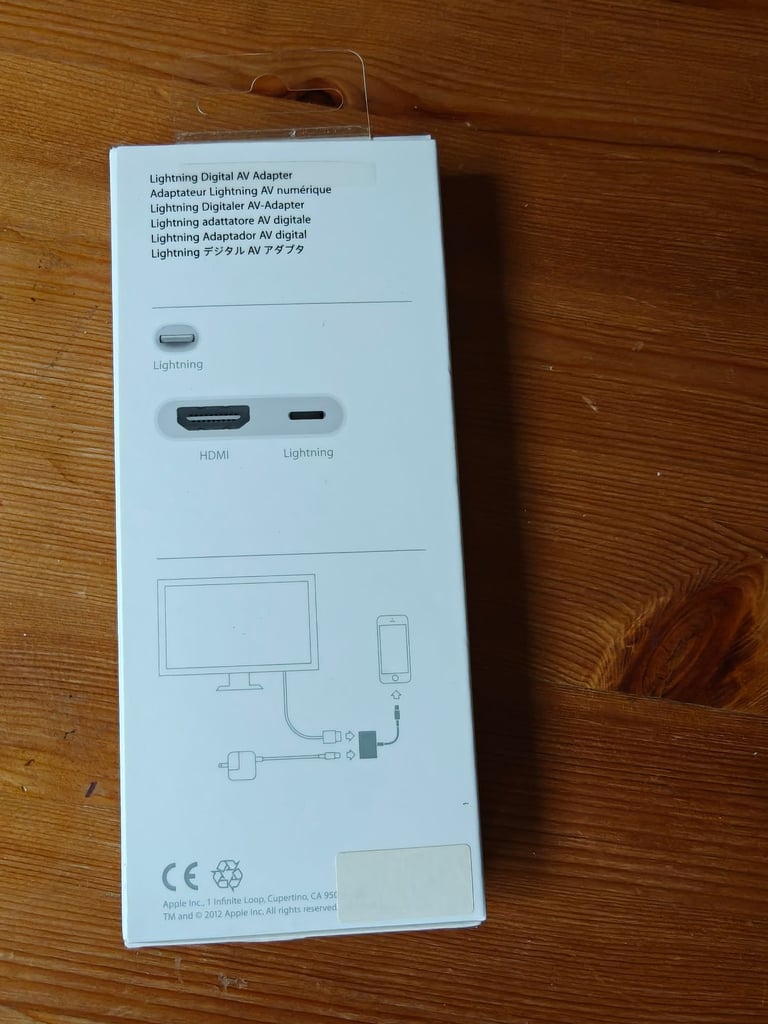 Original Apple Cable Adapters. Lightning to HDMI & Mac Adapters  New condition 