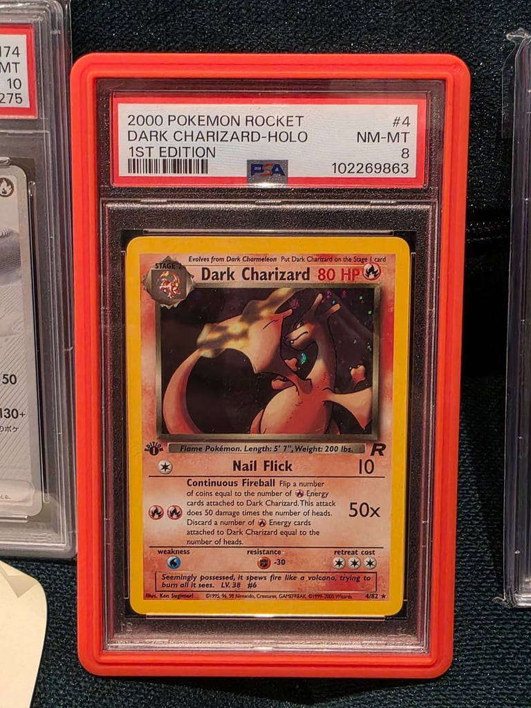 image for 1st Edition Dark Charizard Holo, 1st Ed. Dark Dragonite, Reshiram BWR Pokemon Pokémon