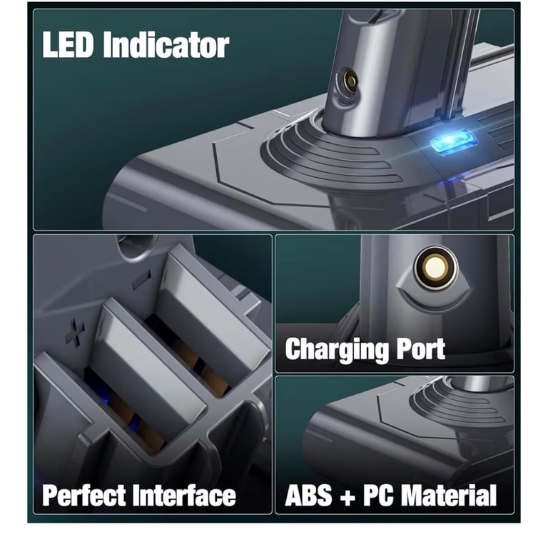 Large Capacity V8 Battery Replacement （brand new)
