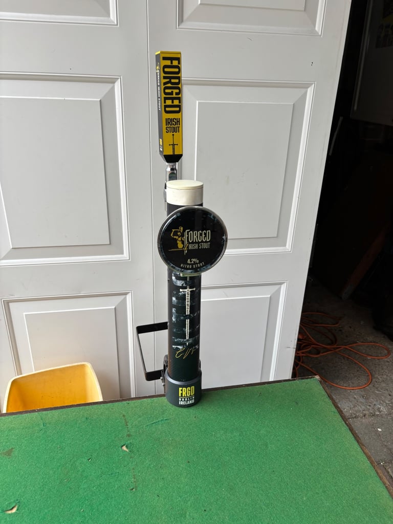 Rare forged Irish stout beer pump ideal man cave 