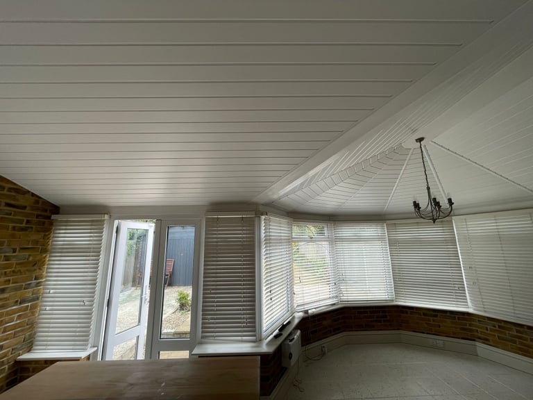 CONSERVATORY INSULATION Efficway install PVC PANELED CEILING Supplied & Fitted all incl.