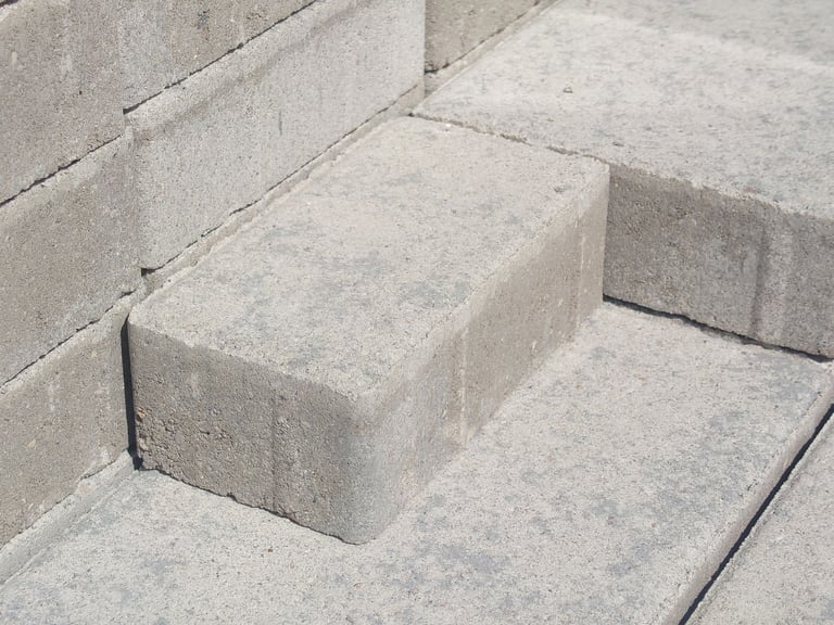 Marshalls Lunar Concrete Paving Blocks - Small Ice 160x80x50mm - Pack of 3