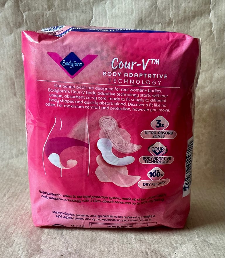 Bodyform V-Protection Ultra Long+ with Wings Heavy Flow Sanitary Towels Pads