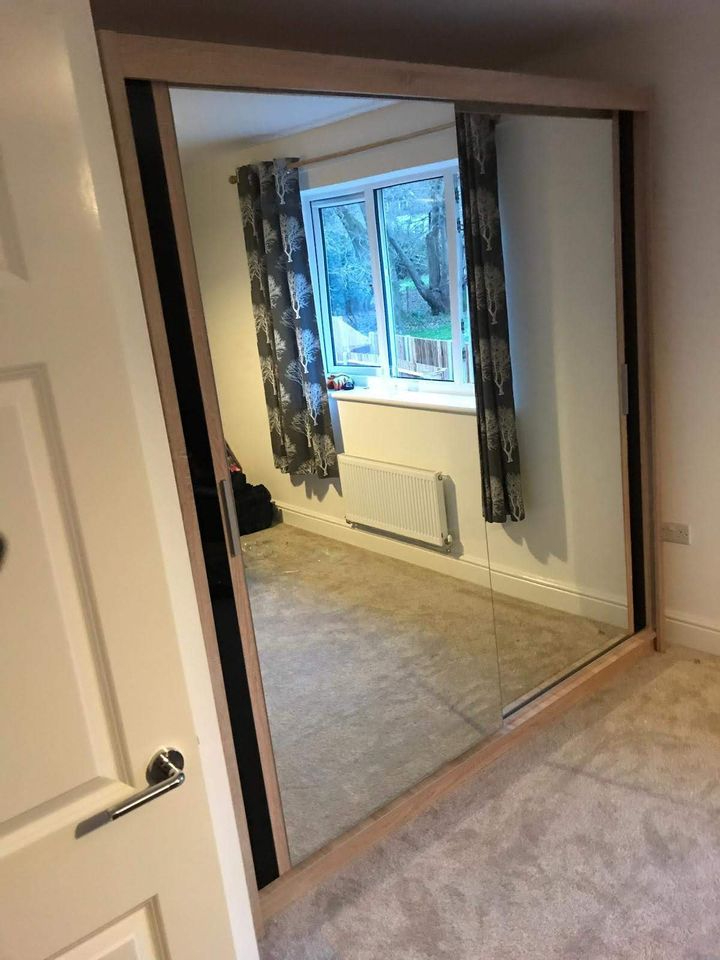 2&3 door wardrobe, sliding mirror doors wardrobes with drawers, shelfs, rails free delivery, COD
