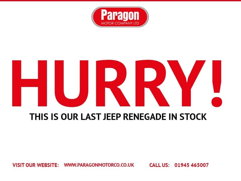 2019 Jeep Renegade 1.0 GSE T3 Sport SUV 5dr Petrol Manual Euro 6 (s/s) (120 ps) ESTATE Petrol Manual