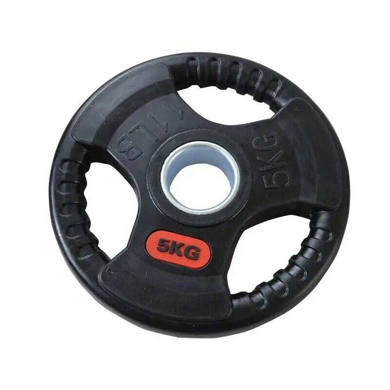 20kg x 2 Tri-Grip Olympic 2inch Weight Plates Rubber Coated