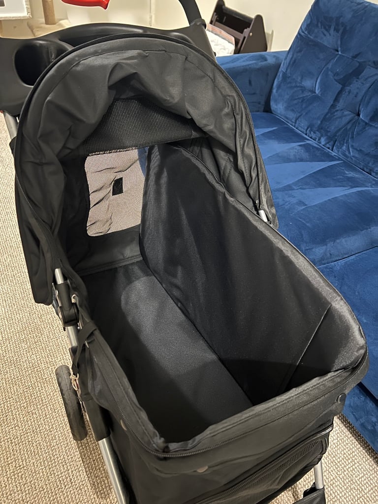 Used Once Foldable Travel Pet Stroller Trolley Pushchair