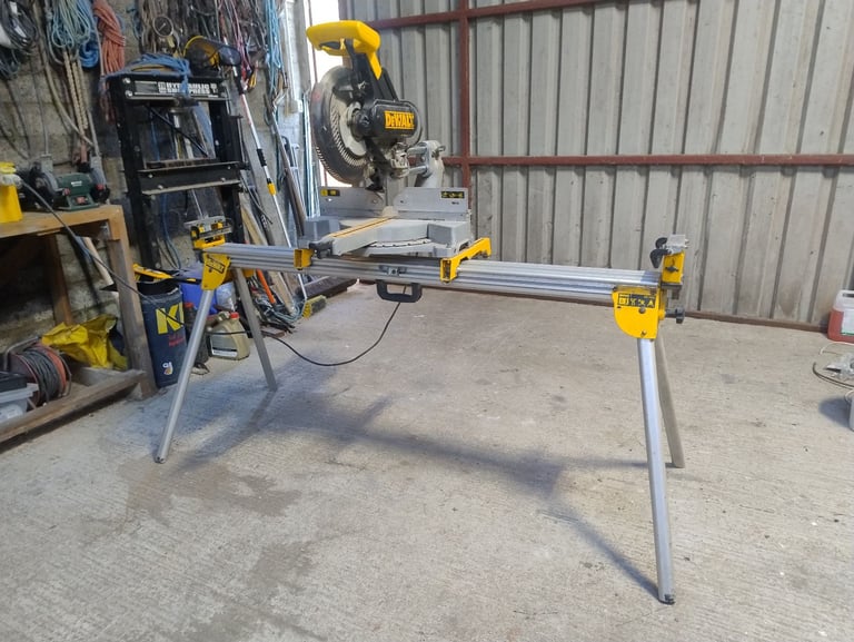 image for Dewalt DW708 compound double bevel mitre saw 110v